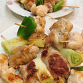 なっつなおこ's cooksnap of when they made 激安 豚コマ丸めて串焼き 豚串&ネギマ.