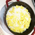 anbenchii's cooksnap of when they made ストウブで簡単さつまいもごはん.