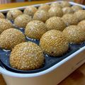 まゆー♪'s cooksnap of when they made 揚げないごま団子.