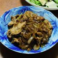 はっぴぃ☆モソモ's cooksnap of when they made 豚肉と玉ねぎの生姜焼き。.