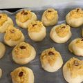 クックJISDTU☆'s cooksnap of when they made チョコチップ アーモンドクリームパン.