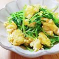 ペコリーナの台所's cooksnap of when they made みょうたま 〜苗玉〜（豆苗の玉子炒め）.