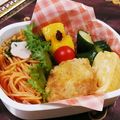 クックHG9V8Y☆'s cooksnap of when they made 幼稚園子供が食べやすい　ナポリタン弁当　.