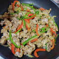 MAYURIN77's cooksnap of when they made 豚こまとメークインで青椒肉絲風♪.