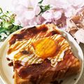 ゆるмαмα's cooksnap of when they made 朝食に♡目玉焼きトースト.