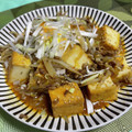 ★おにぎりMAN★'s cooksnap of when they made ひき肉ともやしと厚揚げの麻婆あんかけ.