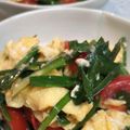 いさみょば's cooksnap of when they made 簡単！ニラトマト玉子炒め.