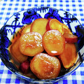ととろ＆めい's cooksnap of when they made 栗の渋皮煮シロップ利用！いもの渋皮煮.
