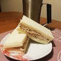 chakulan's cooksnap of when they made サバ缶汁ごとサンドイッチ♡.