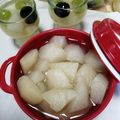 クックI7I5L1☆'s cooksnap of when they made 。。桃？ノーノー☆梨のコンポート☆.