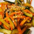 ゆのちゃーたん's cooksnap of when they made ズッキーニと人参のきんぴら。お弁当にも.