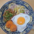2児ママみきてぃ's cooksnap of when they made 目玉焼きご飯.