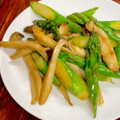 ルぴあ's cooksnap of when they made アスパラとエリンギのオイスターソース炒め.