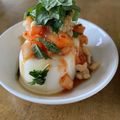 ゆいランラン's cooksnap of when they made 揚げ玉♥♥キムチのせ。。。豆腐.