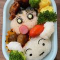 とぉ～ちん's cooksnap of when they made キャラ弁 クレヨンしんちゃん弁当.