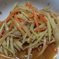JRまりん's cooksnap of when they made 青パパイヤとツナのサラダ.
