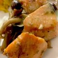 MULA's cooksnap of when they made 鮭とキノコのにんにく炒め♪バジルソースで.