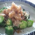 サーフブレイド's cooksnap of when they made さっぱりおいしい★オクラの梅肉和え.