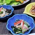 かおりかざり's cooksnap of when they made きゅうりと玉葱とわかめとカニカマの酢の物.