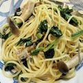 mummypig's cooksnap of when they made ✿豚肉とほうれん草の塩バターパスタ✿.