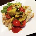 ラヒラヒ's cooksnap of when they made 鶏とアボカドとトマトのさっぱりごまラー油.