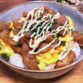 ゆゆゆぱっと's cooksnap of when they made フライパンで簡単に♪焼鳥マヨたま丼♬*゜.