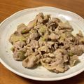 まなポコ's cooksnap of when they made 豚こまネギ塩あえ.