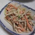 きらり流れ星's cooksnap of when they made ツナマヨごぼうサラダ～わさび風味～.