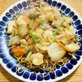 ボブナナ's cooksnap of when they made 海鮮あんかけ焼きそば.