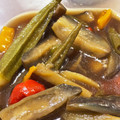 にこにこなっぽん's cooksnap of when they made ナスとピーマンとオクラの煮浸し。作り置き.
