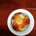 有ちん's cooksnap of when they made ✿卵かけごはん+なめたけ✿.