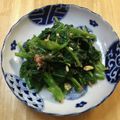 コムギ大好き's cooksnap of when they made ピリ辛♪つるむらさきのカシューナッツあえ.