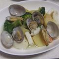 きらり流れ星's cooksnap of when they made あさり新じゃがブロッコリーのバター蒸し.