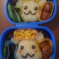 ゆう・しんママ's cooksnap of when they made ピカチューおにぎり☆キャラ弁☆.