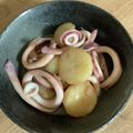 しげその's cooksnap of when they made じゃが芋とイカのバター醤油焼き.