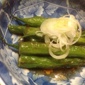 大吉ねこ's cooksnap of when they made いんげんの揚げ浸し.