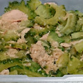 クックP8WBD7☆'s cooksnap of when they made ゴーヤとツナの白だし炒め.