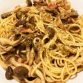 rietles☆'s cooksnap of when they made キノコとナスの秋味パスタ♪.