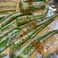 toshio39's cooksnap of when they made オクラのピリ辛マヨネーズ焼き.