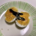 sayaendo＊'s cooksnap of when they made ゆで卵de簡単おつまみ☘️味噌マヨ.
