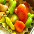 ママdeko's cooksnap of when they made そら豆とウインナーの炒め物.