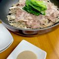 ルぴあ's cooksnap of when they made 豚肉ときのこと小松菜のフライパン蒸し.