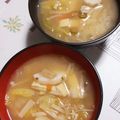 か～ぽ☆'s cooksnap of when they made 長芋と白菜の味噌汁.