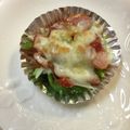 コムギ大好き's cooksnap of when they made ウインナとピーマンのピザ風オーブン焼き♡.