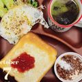 choco831's cooksnap of when they made 朝食♡いちごジャムクリチトースト☆.