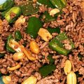 やえまりも's cooksnap of when they made ひき肉とピーマンと落花生のオイスター炒め.