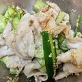 ぎゅにゅ's cooksnap of when they made 簡単　時短　豚しゃぶ味噌胡麻キュウリ和え.