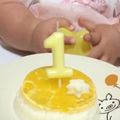 けぴchoco's cooksnap of when they made １歳の誕生日に　ゼリーケーキ♡.