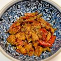 クック7S5KQI☆'s cooksnap of when they made 鶏むね肉とごぼうと人参のきんぴら風.