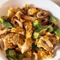 さちぶた♪'s cooksnap of when they made オクラとちくわの卵とじ.